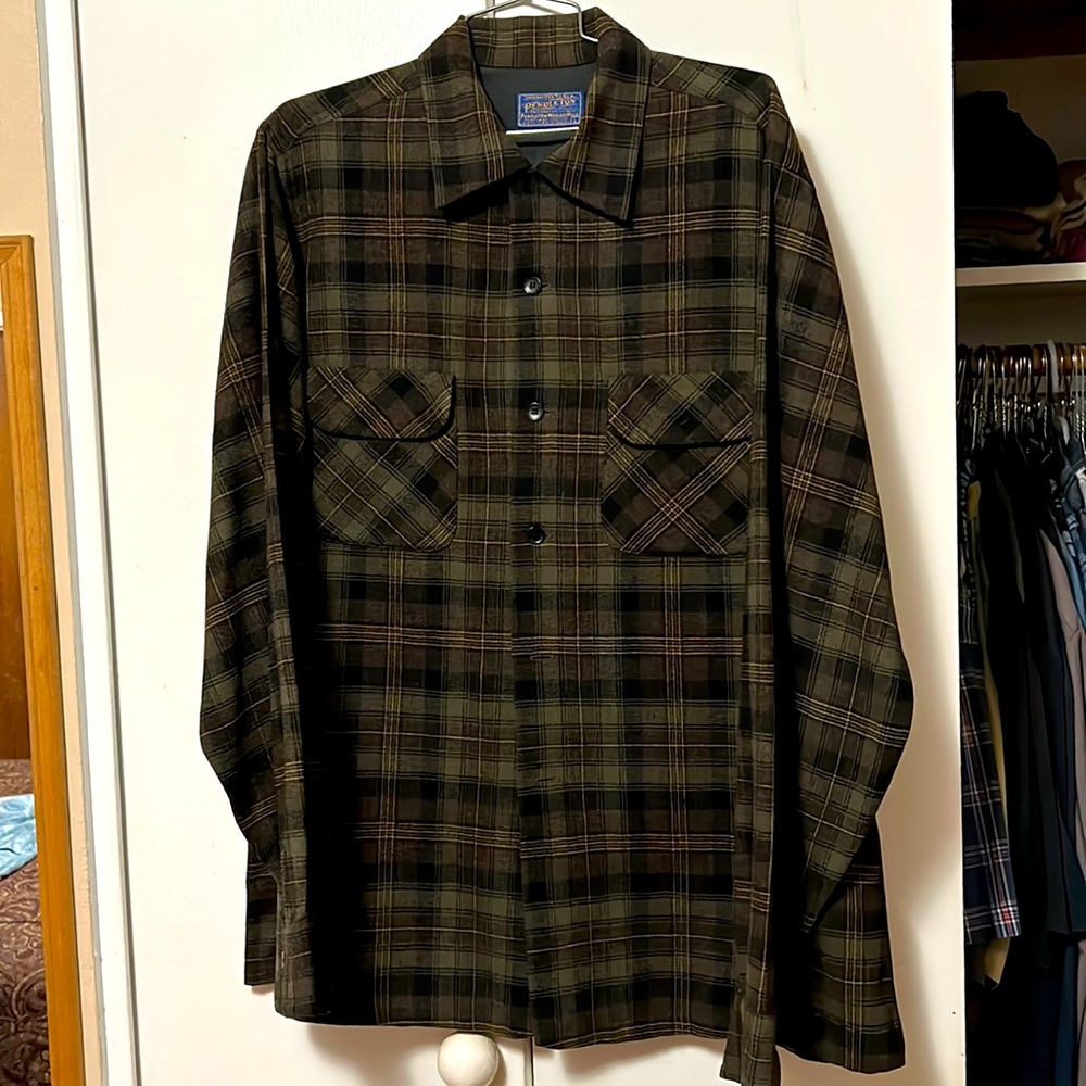 Vintage Pendleton 1960. Brown,Dark Olive,Black